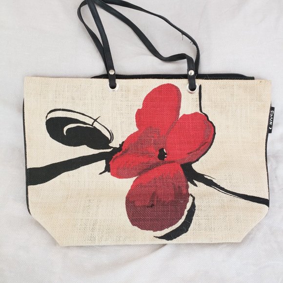 Floral Canvas Tote - Picture 2 of 7